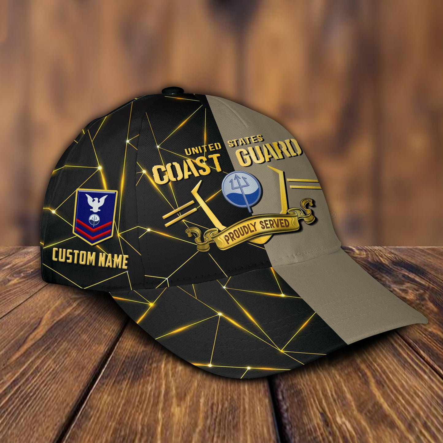 US Military – Coast Guard Rating All Over Print Cap