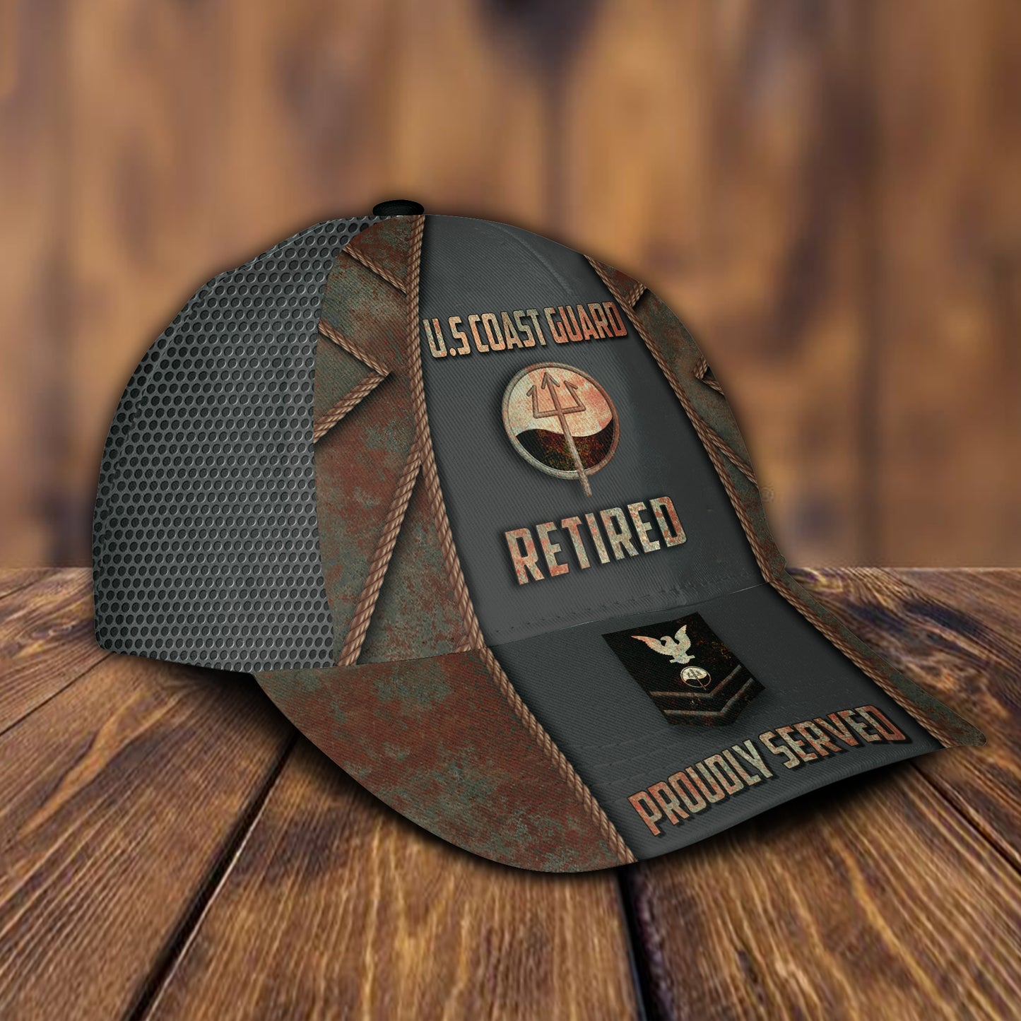 US Military – Coast Guard Rating All Over Print Cap