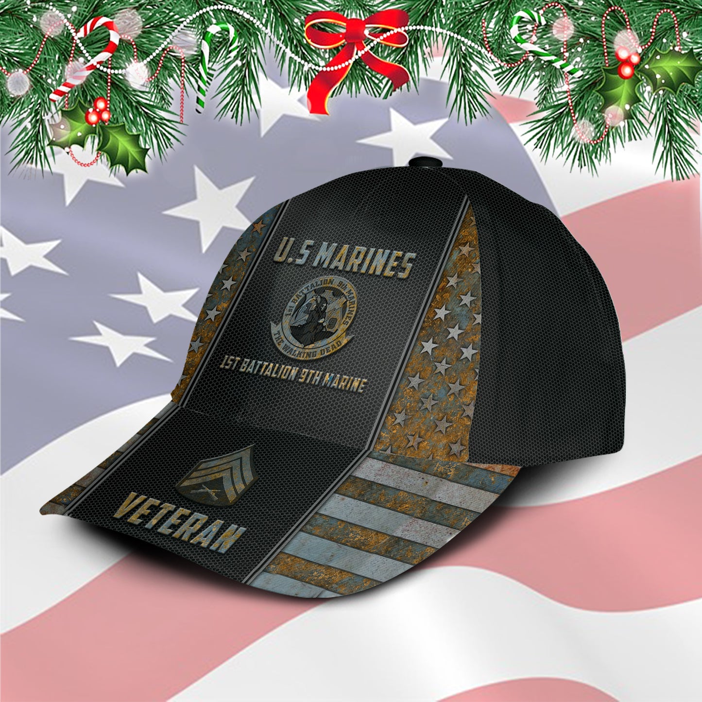 US Military – Marine Battalion All Over Print Cap