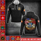 US Military – Marine Battalion All Over Print Bomber Jacket