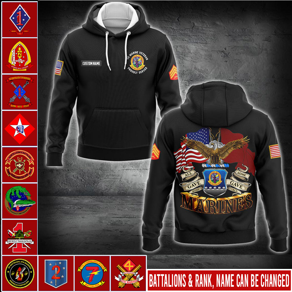US Military – Marine Battalion All Over Print Bomber Jacket