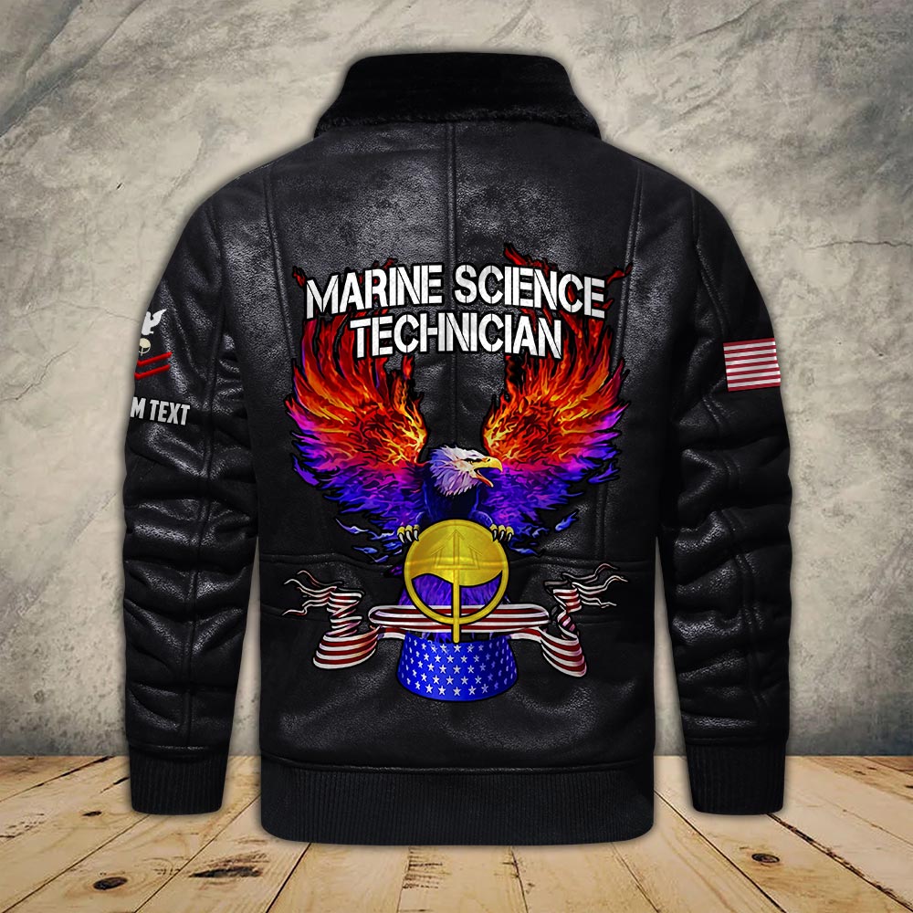 US Military - Coast Guard Rating - Leather Jacket For Veterans