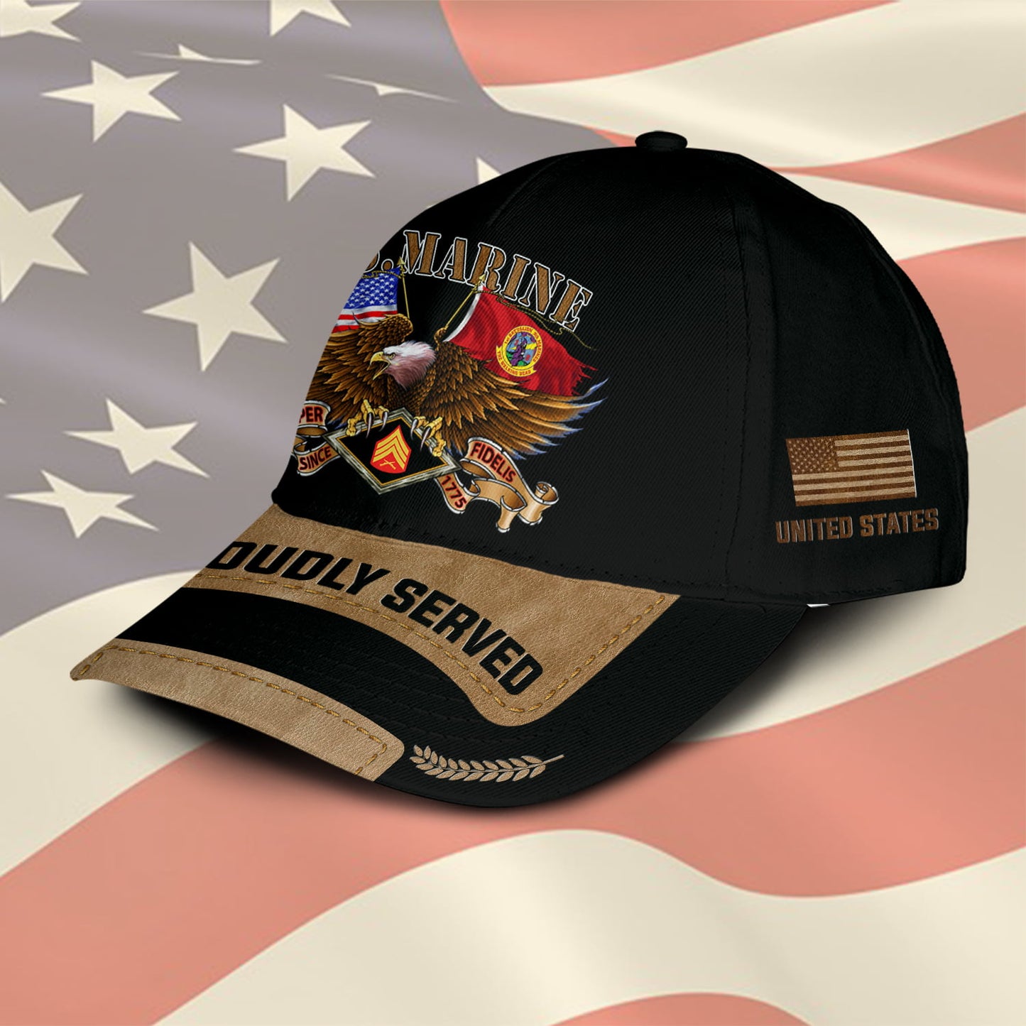 US Military – Marine Battalion All Over Print Cap