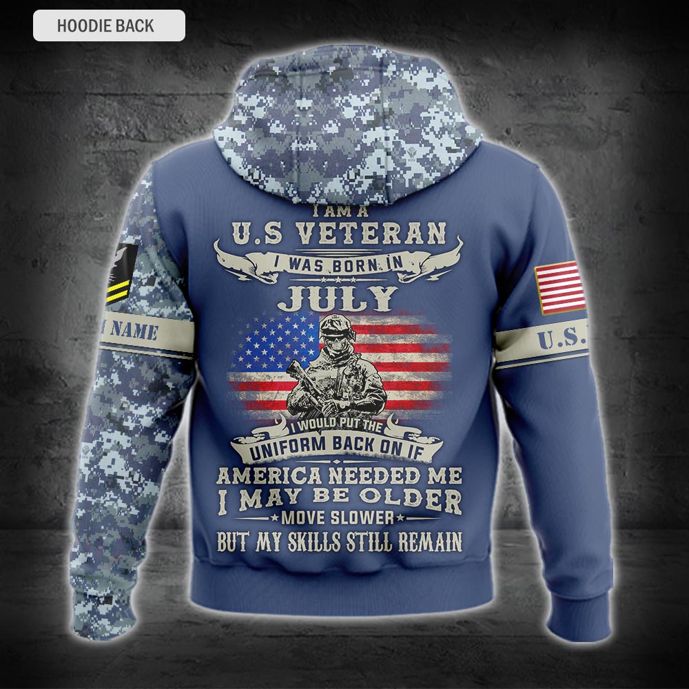 US Military – Navy Badge All Over Print Hoodie