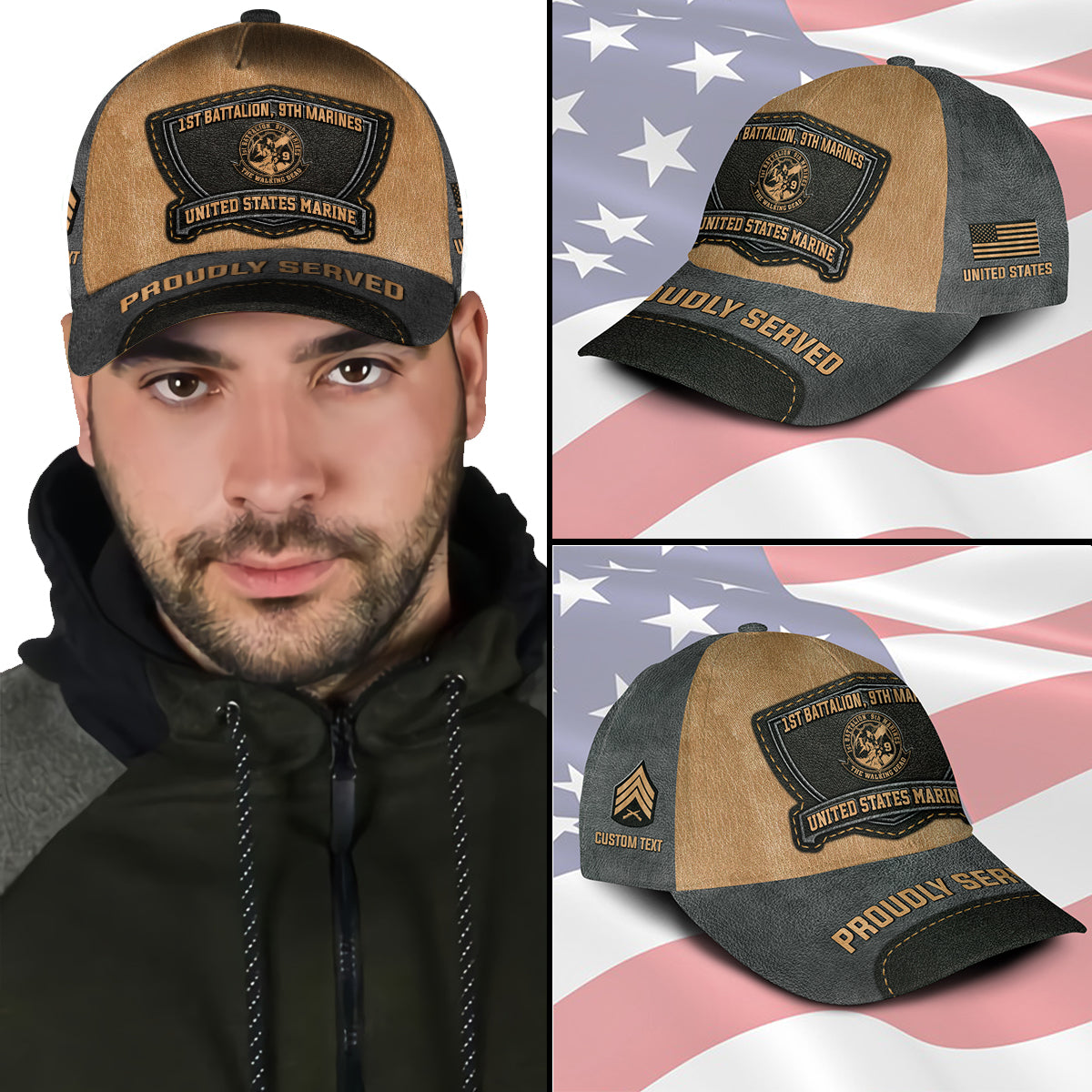 US Military – Marine Battalion All Over Print Cap