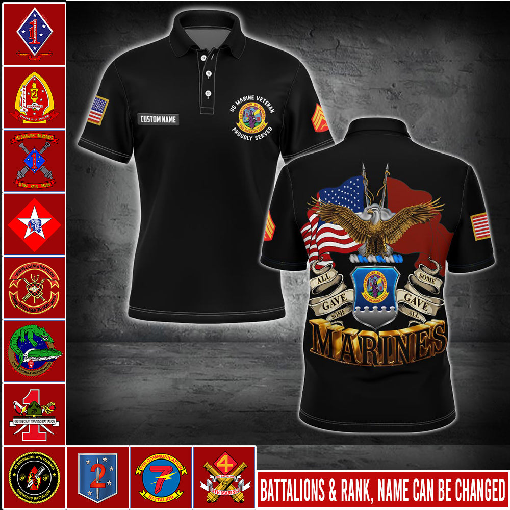US Military – Marine Battalion All Over Print Bomber Jacket
