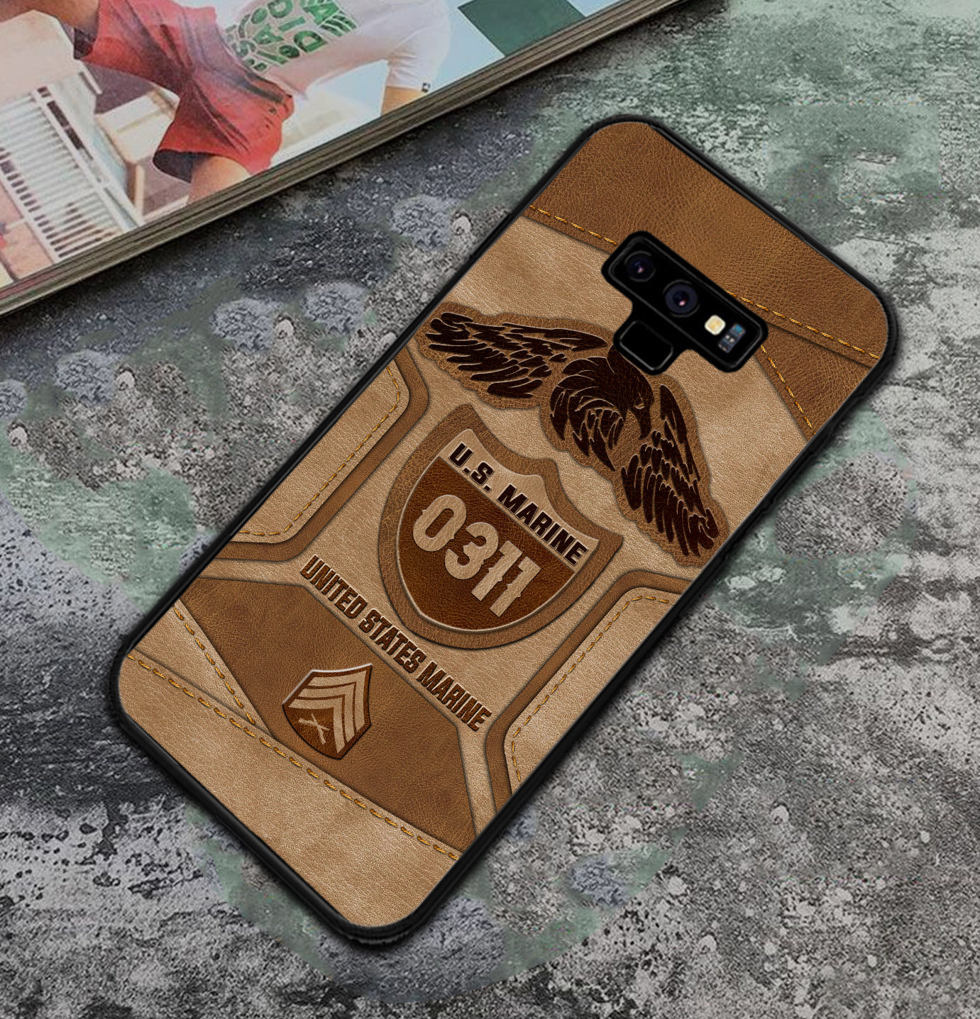 Personalized US Military - Marine MOS Phone Case Printed