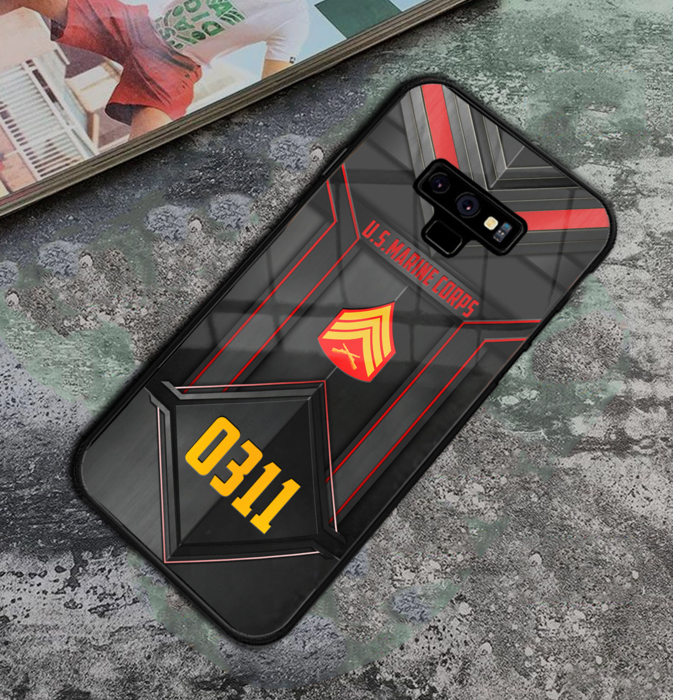 Personalized US Military - Marine MOS Phone Case Printed