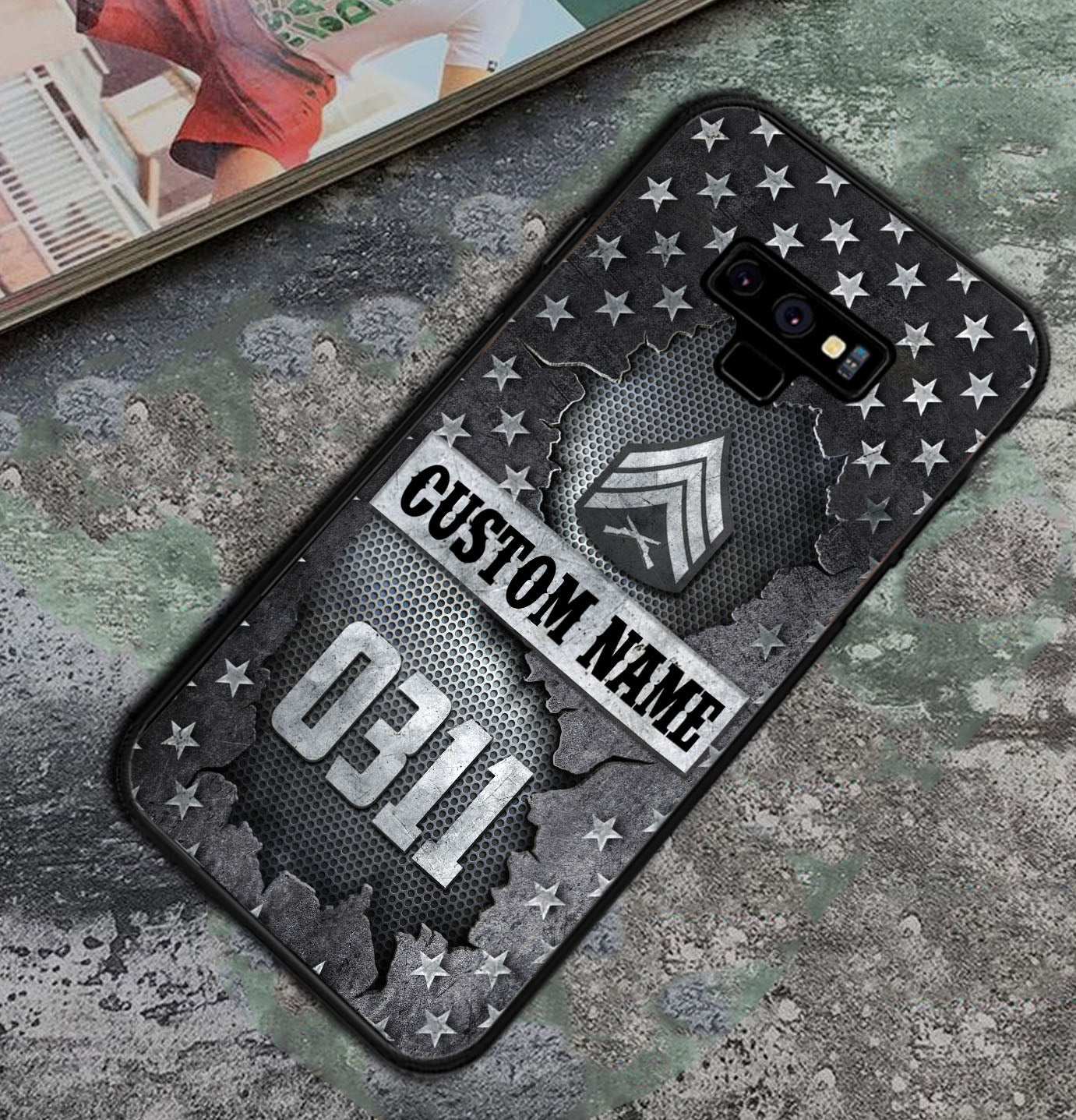 Personalized US Military - Marine MOS Phone Case Printed