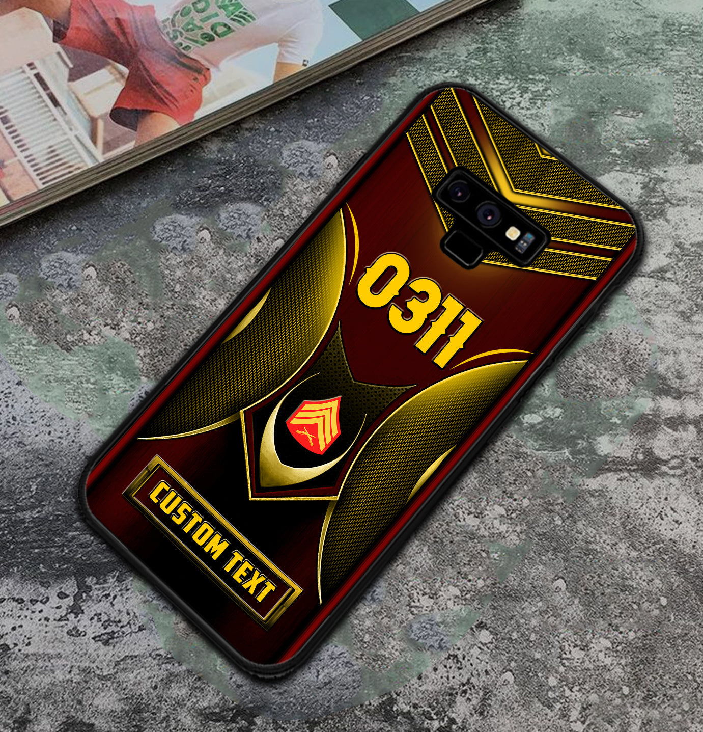 Personalized US Military - Marine MOS Phone Case Printed