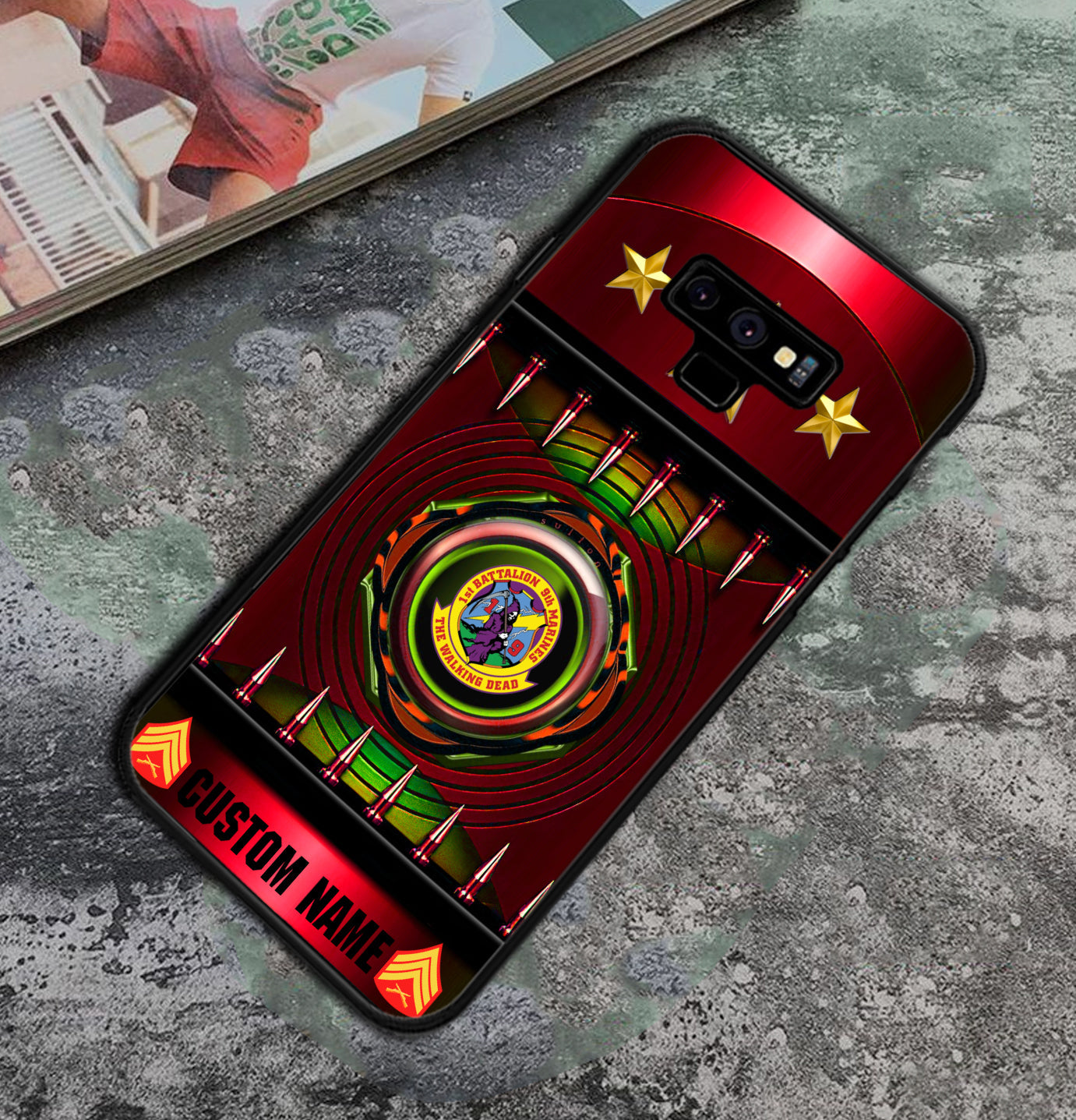 Personalized US Military - Marine Battalion Phone Case Printed