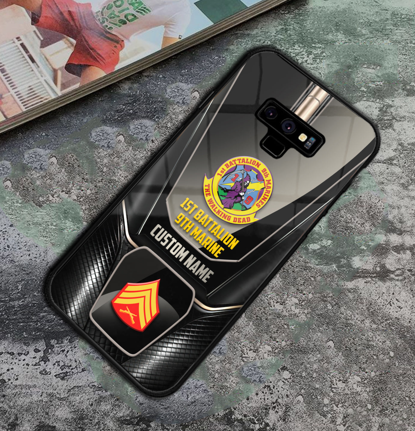Personalized US Military - Marine Battalion Phone Case Printed