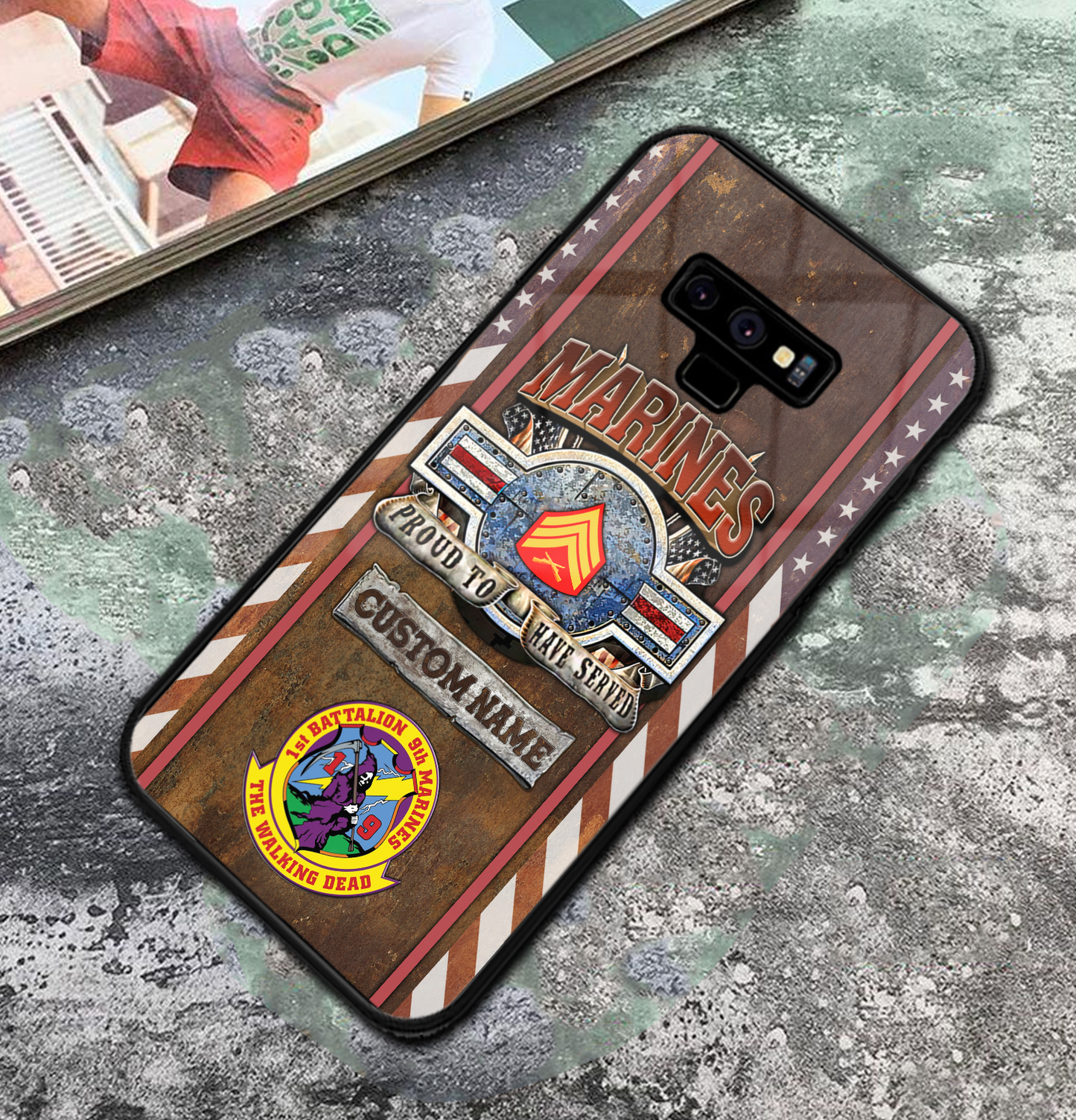 Personalized US Military - Marine Battalion Phone Case Printed