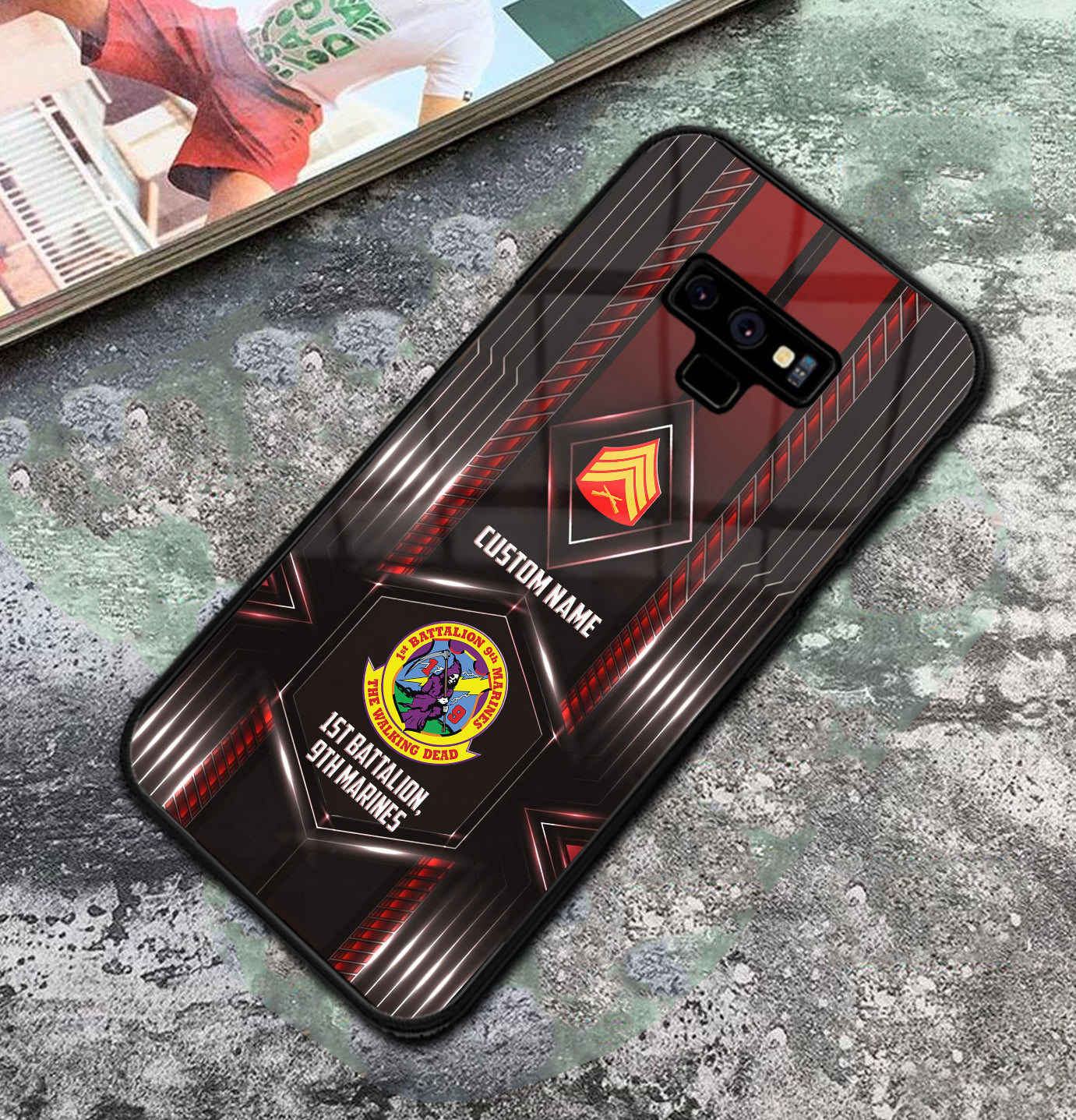 Personalized US Military - Marine Battalion Phone Case Printed