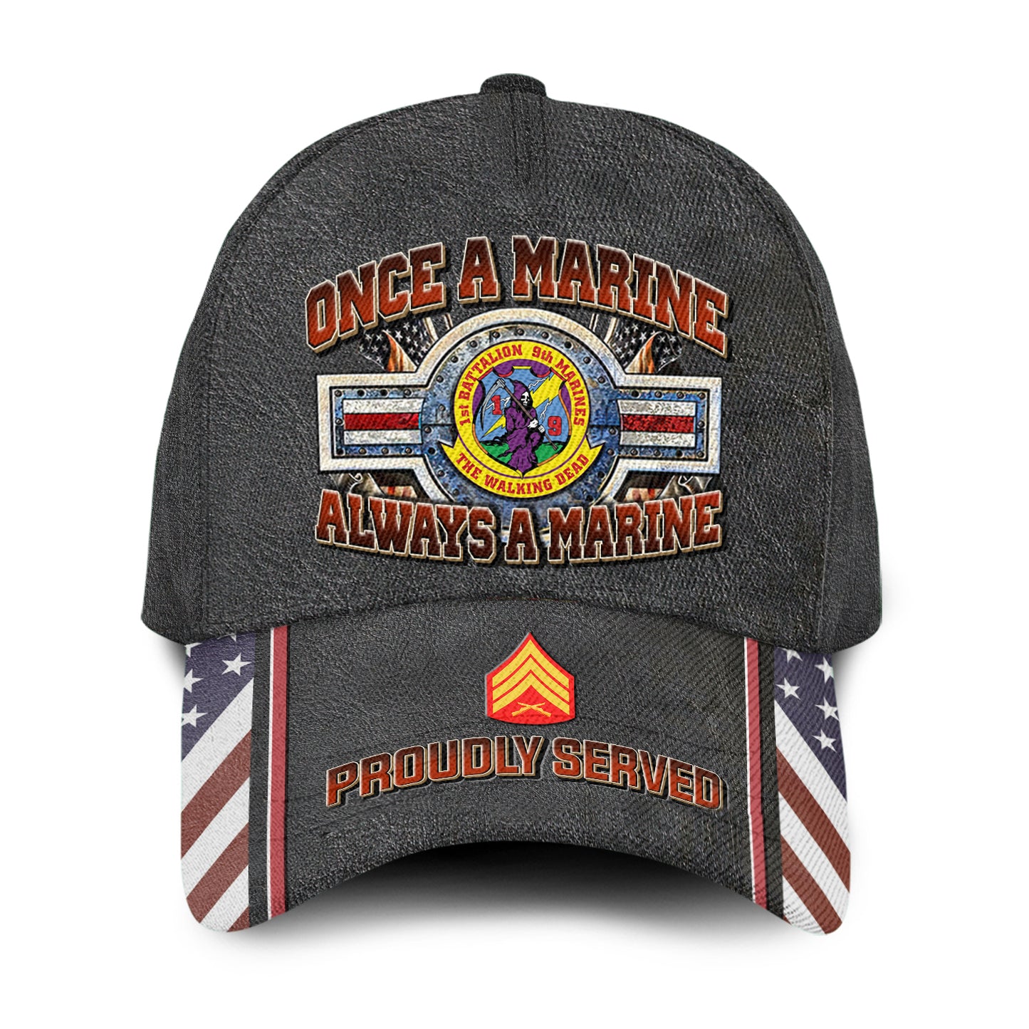 US Military – Marine Battalion All Over Print Cap