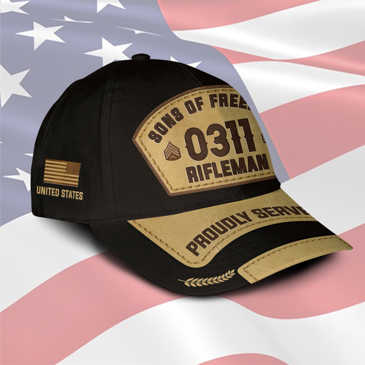 US Military – Marine MOS All Over Print Cap