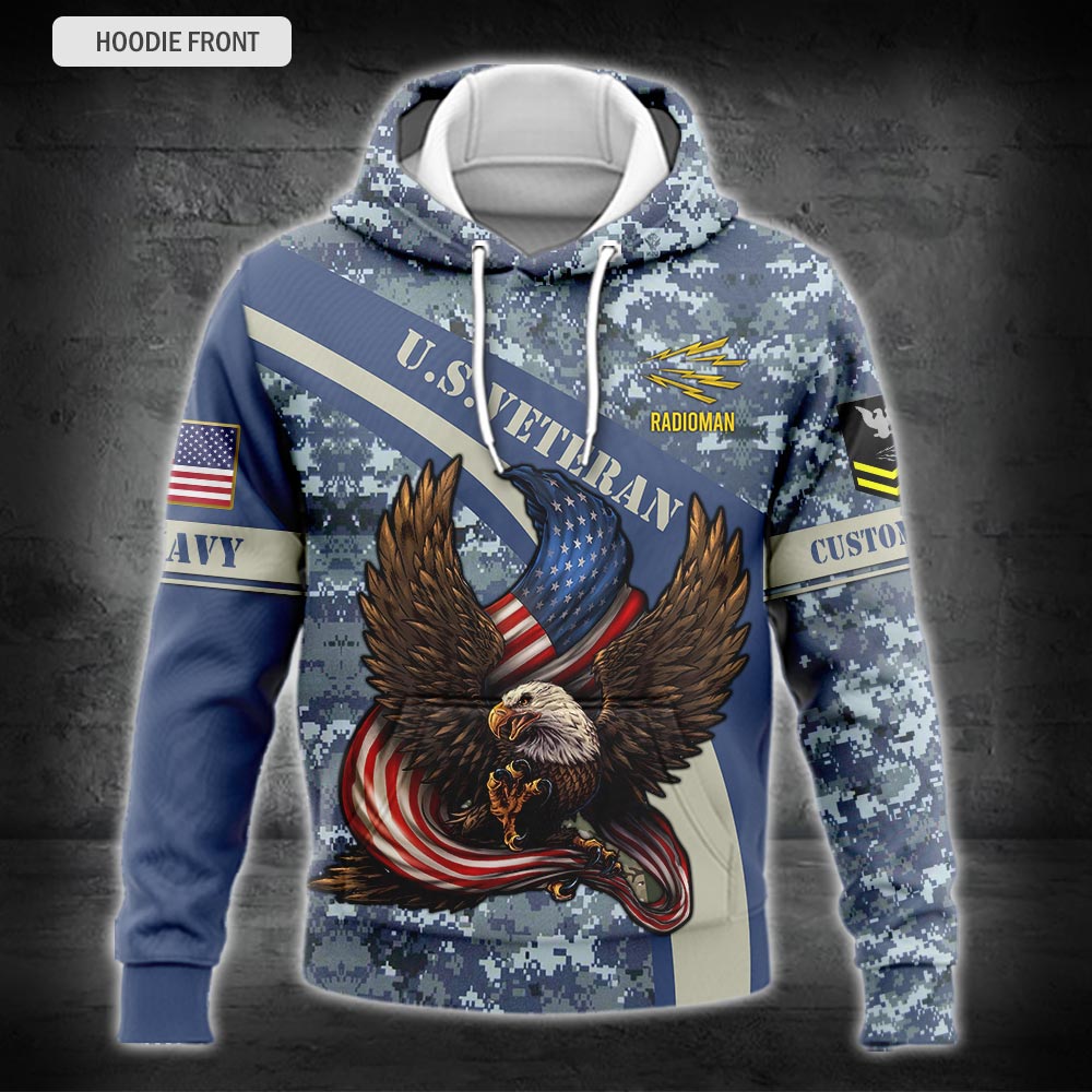 US Military – Navy Rating All Over Print Hoodie