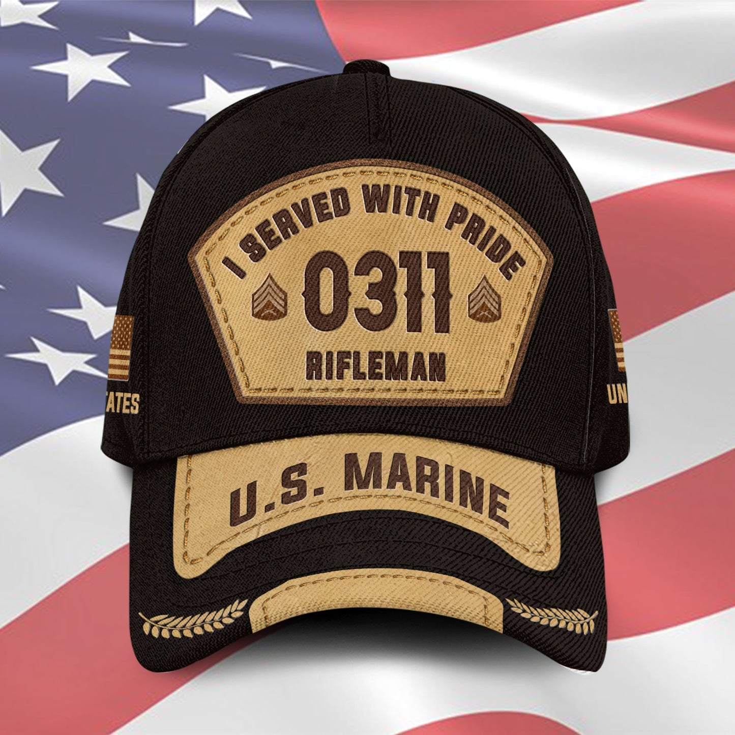 US Military – Marine MOS All Over Print Cap