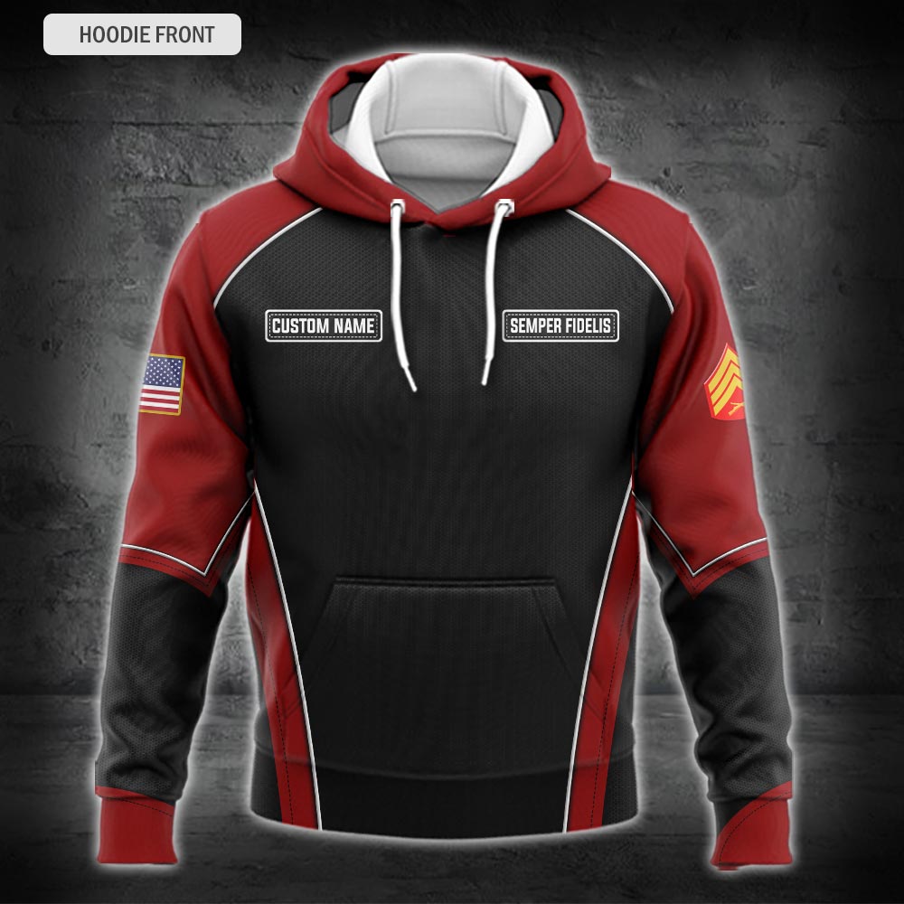 US Military – Marine MOS All Over Print Hoodie