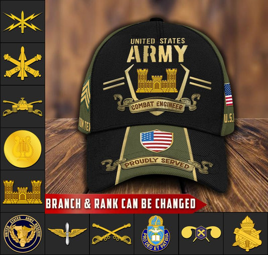 US Military – Army Branch All Over Print Cap