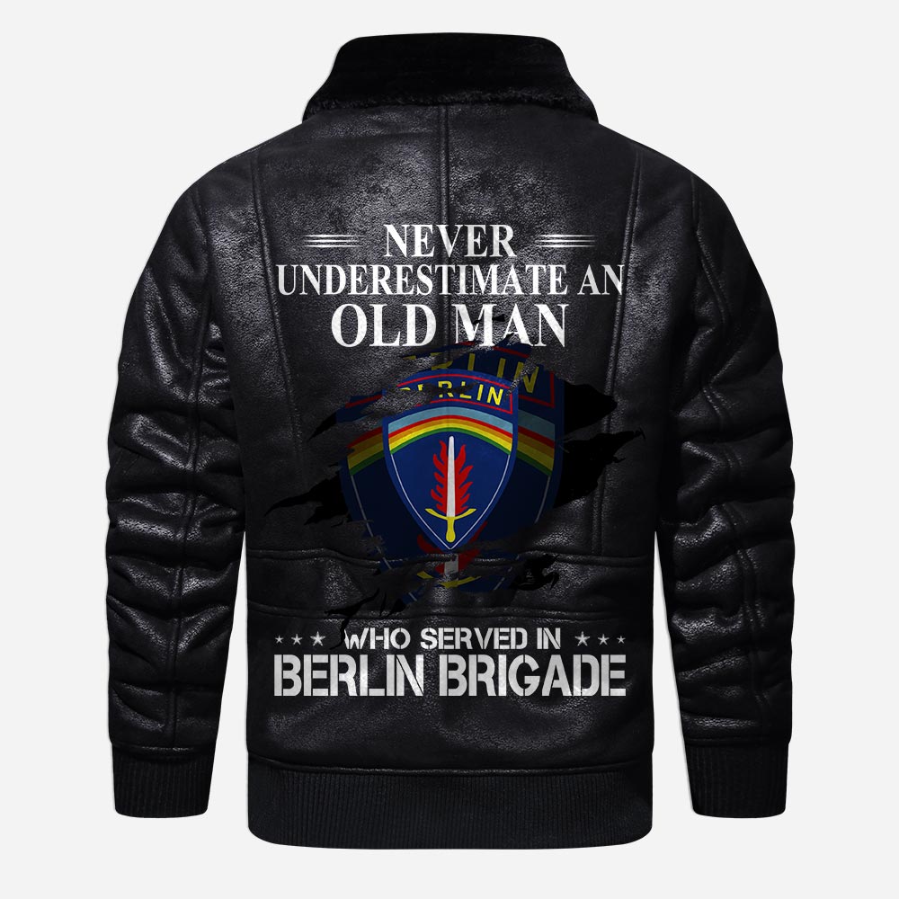 US Military - Army Division - Leather Jacket For Veterans
