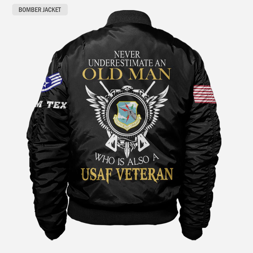 US Military – Air Force Command All Over Print Bomber Jacket