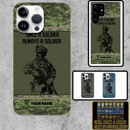 Personalized Canada Soldier/Veterans Phone Case Printed - 1503230001