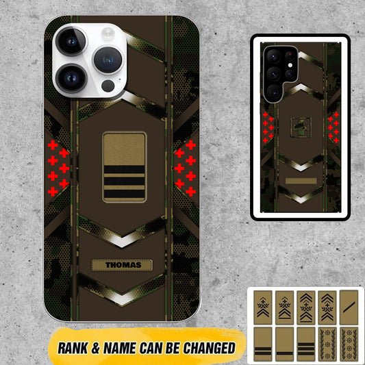 Personalized Swiss Soldier/Veterans Phone Case Printed - 2212220011