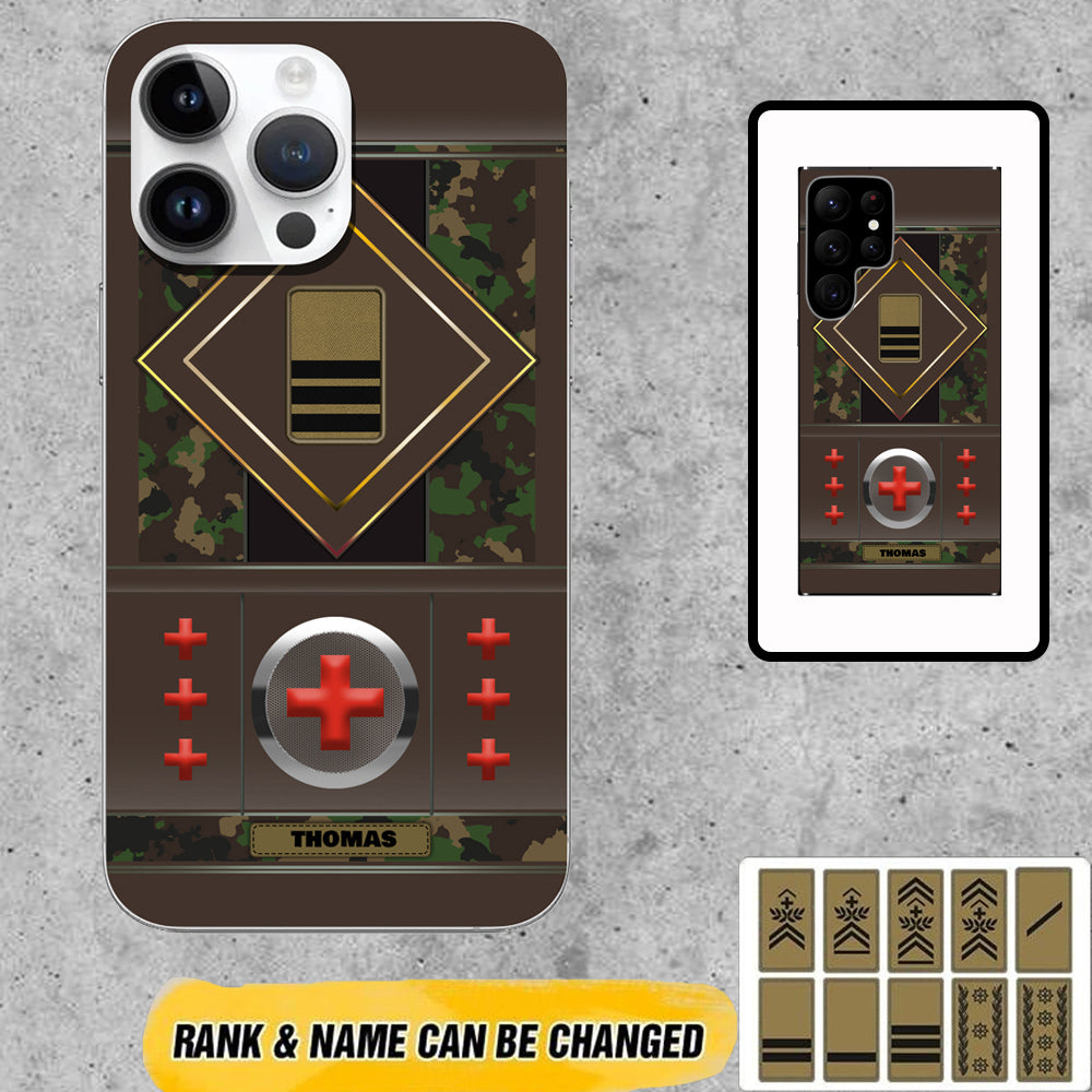 Personalized Swiss Soldier/Veterans Phone Case Printed - 2212220012