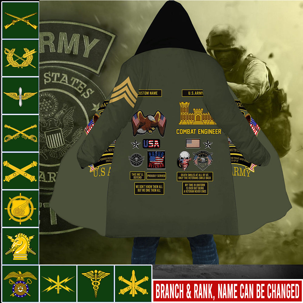 US Military – Army Branch All Over Print Cloak