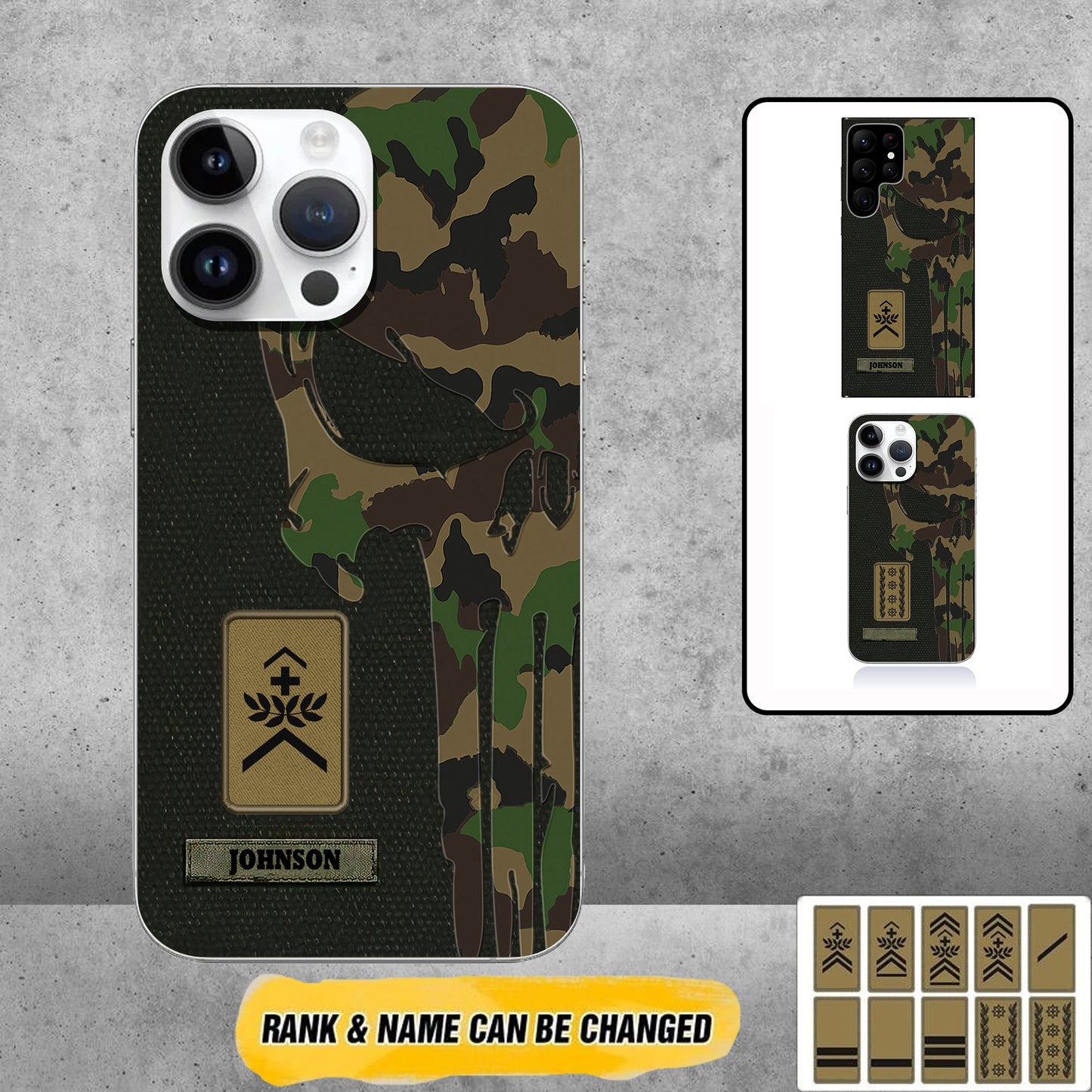 Personalized Swiss Soldier/Veterans Phone Case Printed