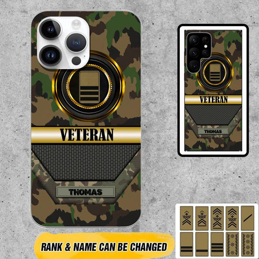 Personalized Swiss Soldier/Veterans Phone Case Printed - 2212220009